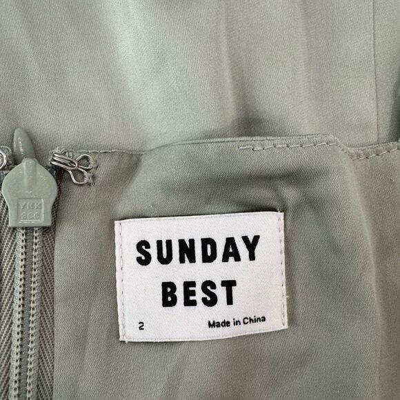 Aritzia Sunday Best sage green dress. Size 2. - Picture 3 of 8